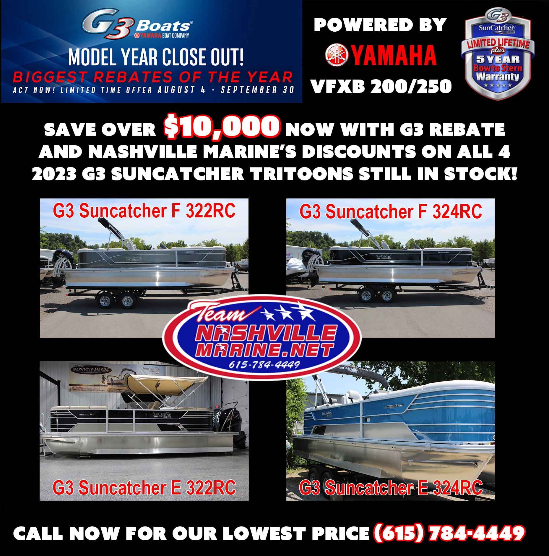 G3 SunCatcher Pontoon Boats For Sale Nashville Marine
